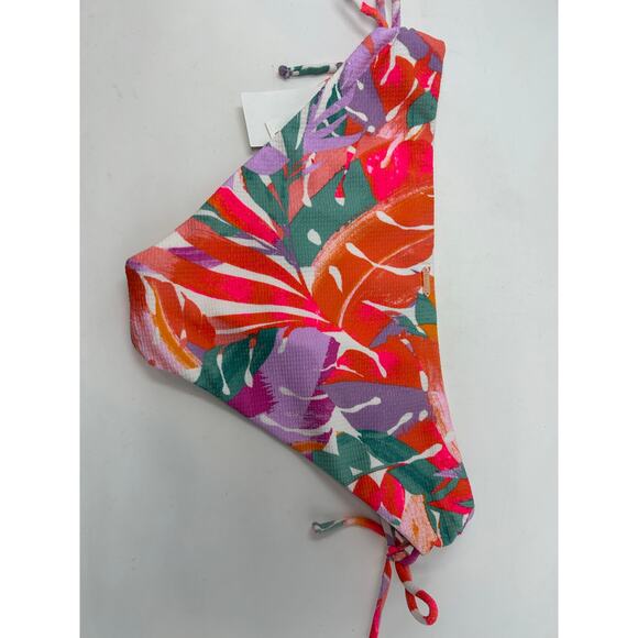 Raisins Luna Pant White Floral Print Bikini Bottoms - Size Large NWT - Picture 8 of 8